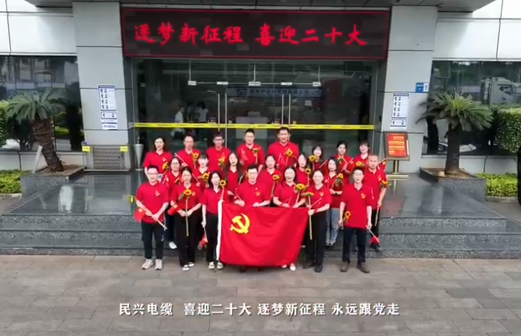 拉斯维加斯9888电缆喜迎二十大，奋进新征程！